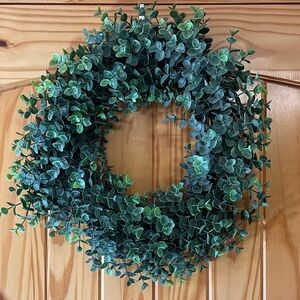 Lush Green Eucalyptus Holiday Wreath 18”